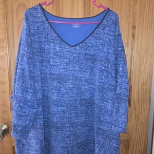 Catherines Blue V-Neck Top